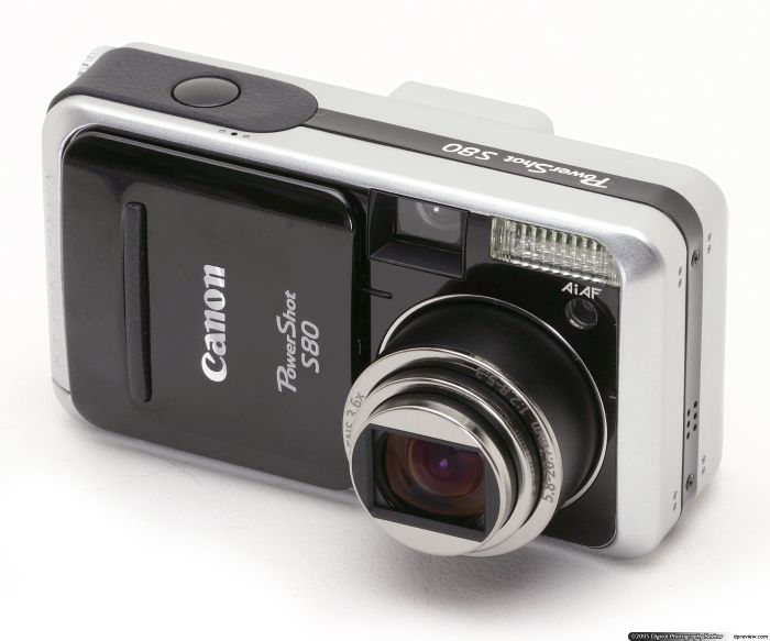 Minimize Canon Powershot S80