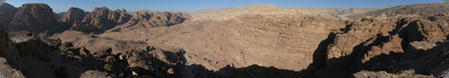 Panoramic View over Petra from the High Place of Sacrifice, Jordan (2010)